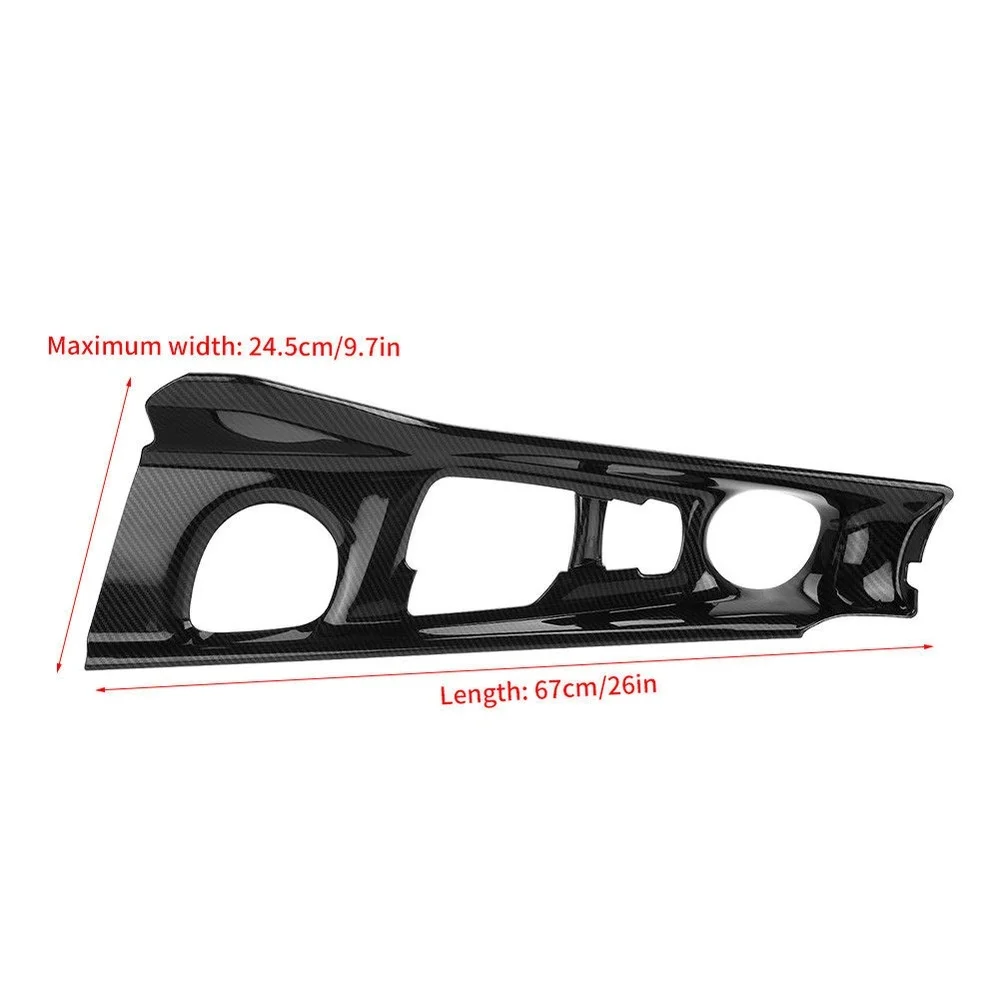 

Carbon Fiber ABS Console Gear Shifter Lever Cover Trim for Toyota CHR C-HR 2016 2017 2018