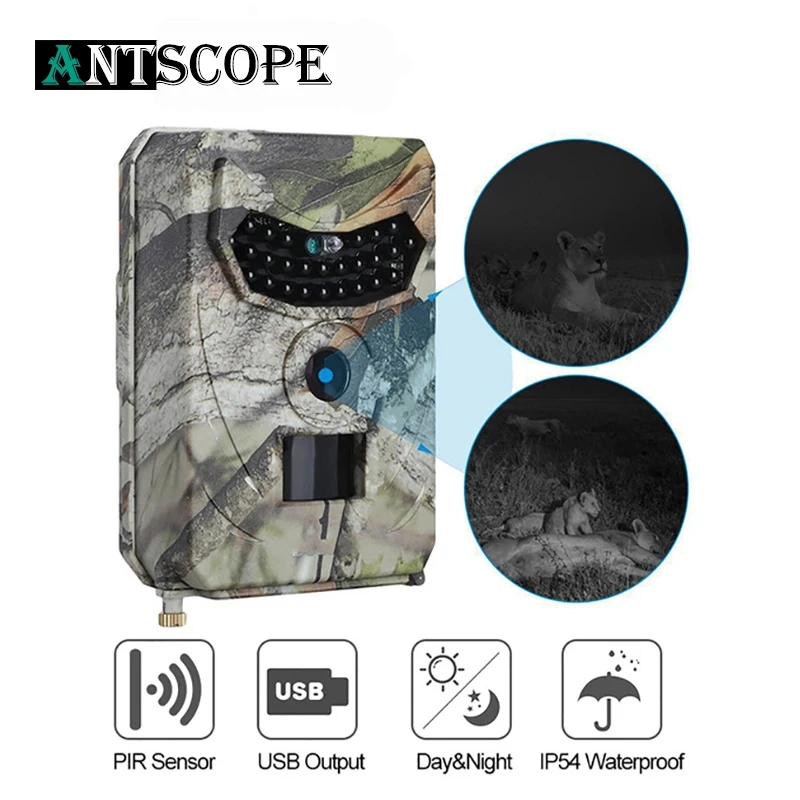 Antscope высокая версия 1080P охотничья камера Водонепроницаемая камера ночного видения для фото животных IP56 охотничья камера для дикой природы 120 градусов ловушка