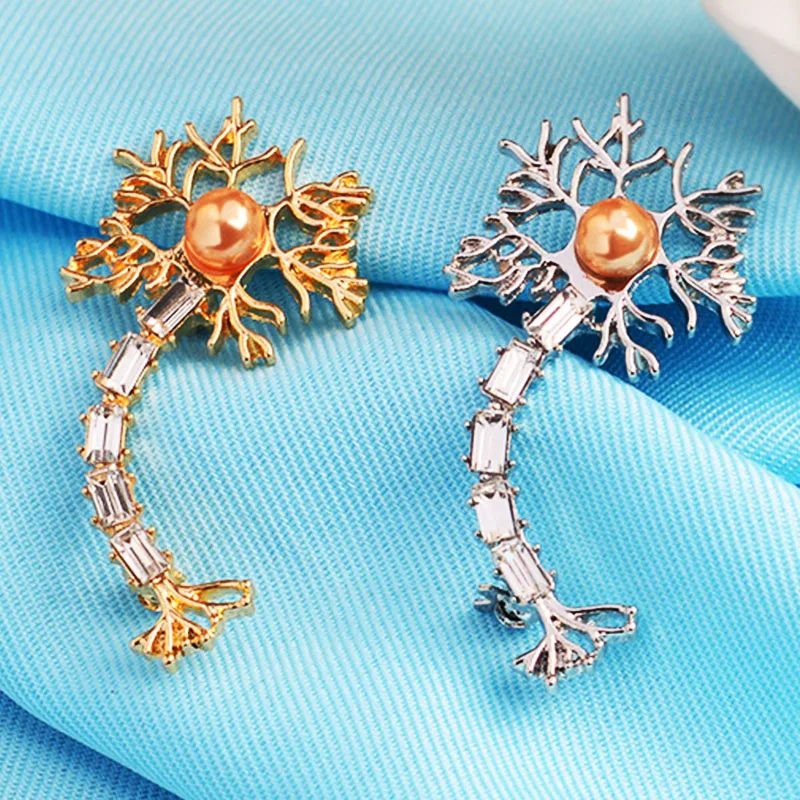 Ювелирные изделия шприц с визоцеральными органы женский уход нейрон RN брошь