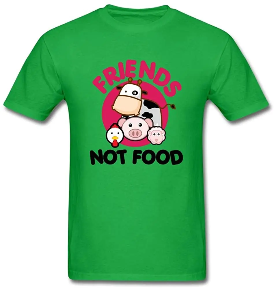 

Men's Friends NOT Food Design Cotton Short Sleeve T Shirt New Arrivals Summer Men Cool T-Shirt 2020 Breathable Round Neck Tshirt