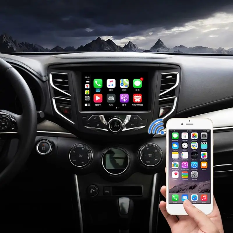 

Wireless Smart Link Bluetooth CarPlay Dongle Mini USB Module Box for iOS ANdroid