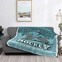 ice hockey 451 blanket bedspread bed plaid rug comforter anime plush beach blanket picnic bedspread luxury beach towel