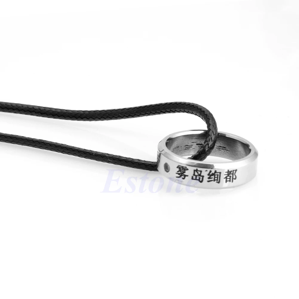 

Fashion Cosplay Anime Tokyo Ghoul Ken Kaneki Titanium Steel Ring Finger Rings.