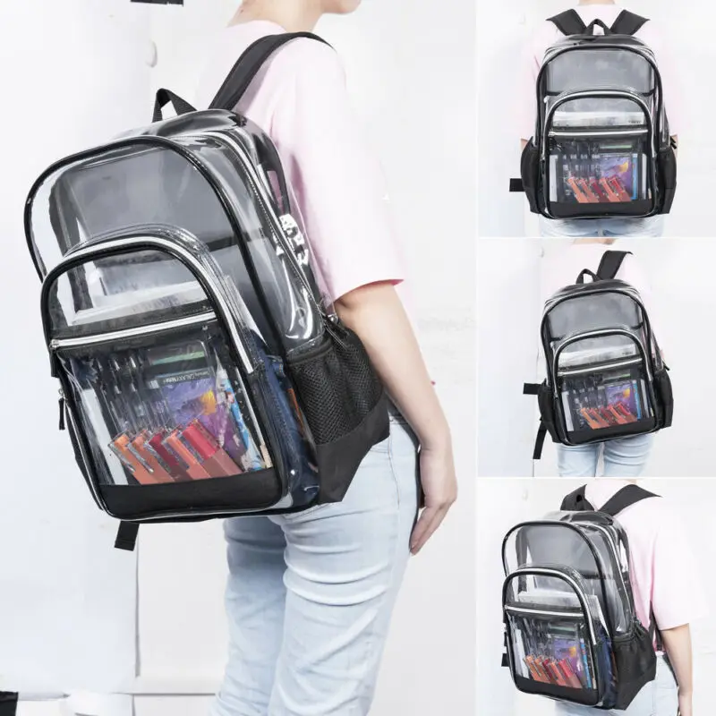 Дорожная сумка унисекс женская прозрачная пвх мульти-карманы безопасности