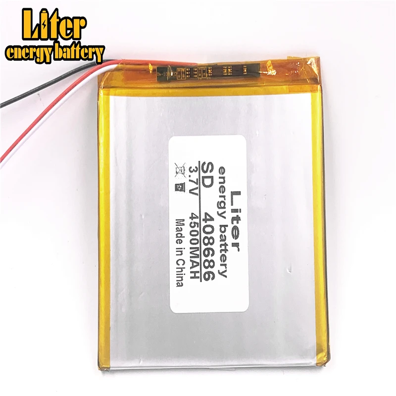

Li-Po 3.7V 4500mAH 408686 408586 408585 Polymer lithium ion / Li-ion battery for tablet pc Liter energy battery