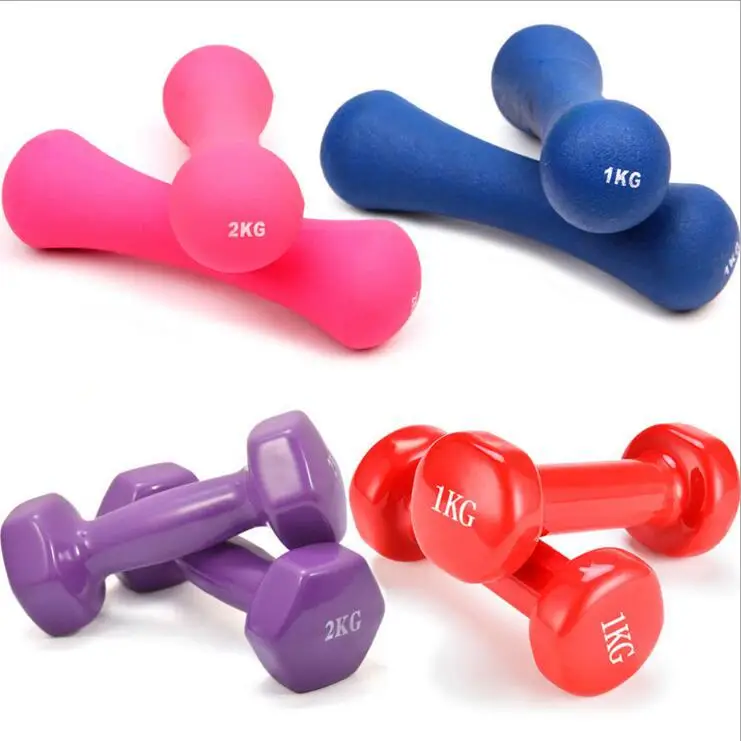 

1kg/Pc 1.5kg/Pc Household Fitness Lady Multi-colored Hexagonal Weight Small Dumbbells 1 Piece Is Not A Pair