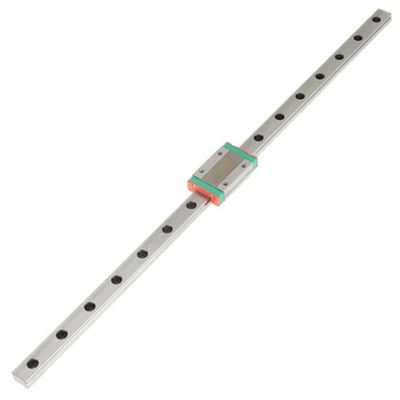 

New 1Pcs 9mm Linear Guide Miniature Rail MGN9 400mm Linear Rail and 1 Pcs MGN9H Miniature Rail Slider