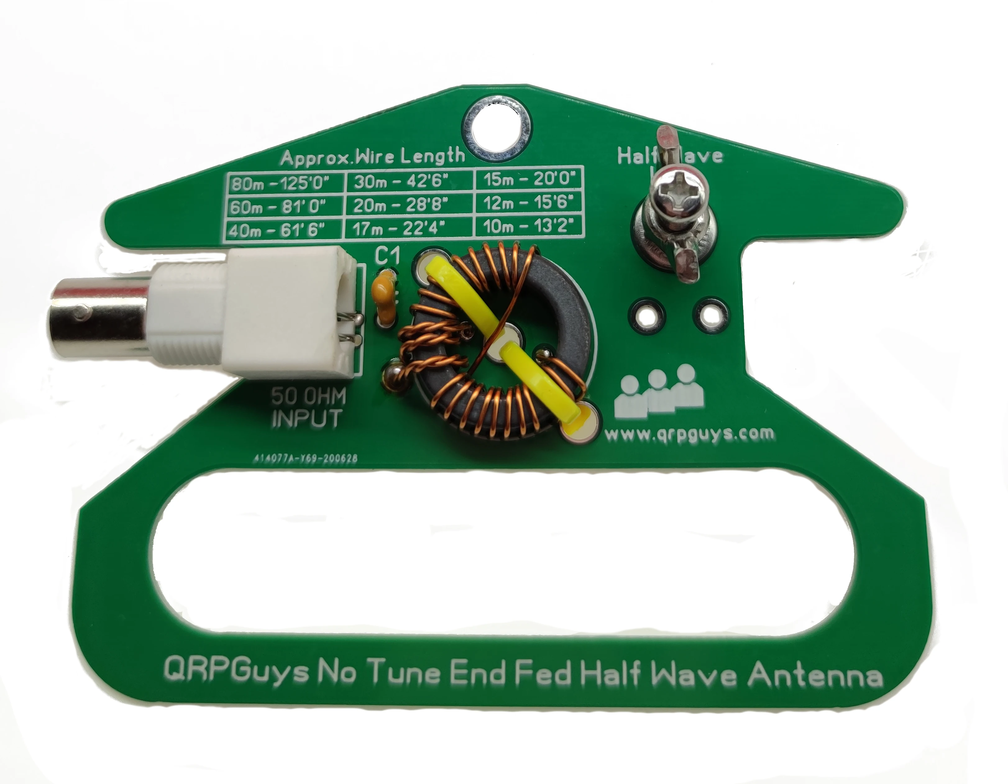 

Портативный Untuned конечного Fed полувер Входное Сопротивление антенны 50 Ом