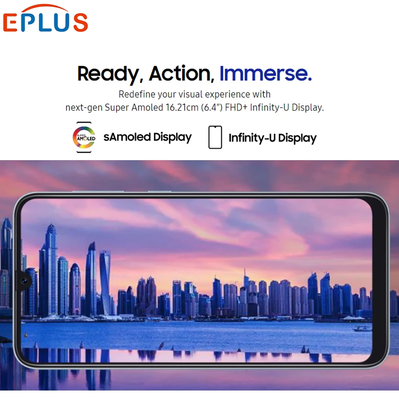 Глобальный мобильный телефон samsung Galaxy A50 6 ГБ 128 ГБ A505GN-DS 6," Exynos 9610 Восьмиядерный Android 9,0 с двумя sim-картами