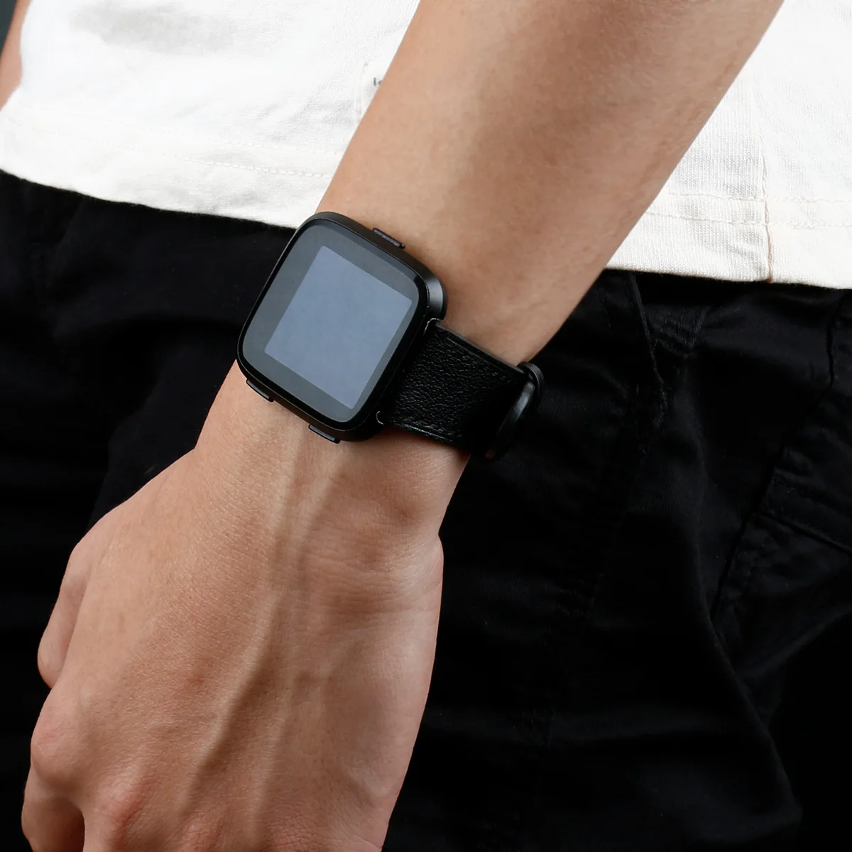 Сменный кожаный браслет премиум класса для Fitbit Versa/versa 2 Смарт-часы браслет ремешок