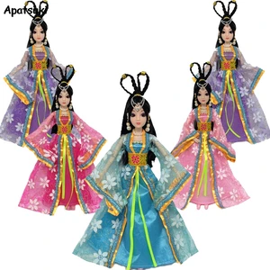 Платья для кукол Барби, 11,5 дюйма, платья с цветочной юбкой для девочек, платья для 1:6, карнавальное праздничное платье, игрушки для детей 16