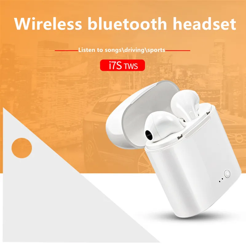 I7 Tws Наушники Беспроводные Bluetooth 5 0 наушники с микрофоном зарядная коробка