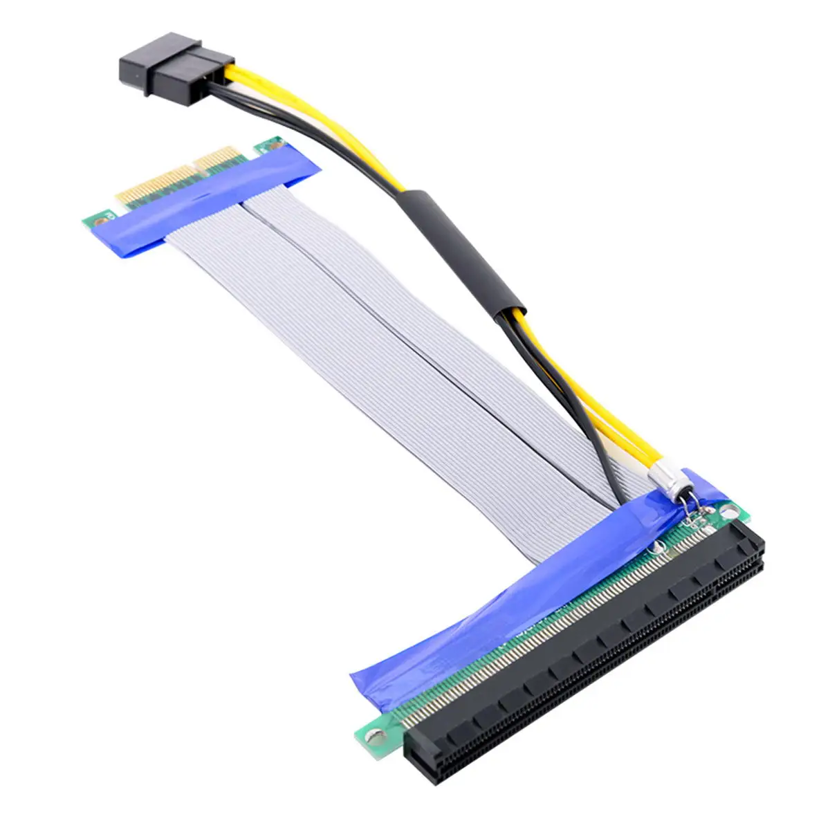 

CYSM Chenyang от 4x до 16x PCI-E Express, гибкий кабель, переходник-карта, адаптер, расширитель, преобразователь с 4-контактным питанием, 15 см
