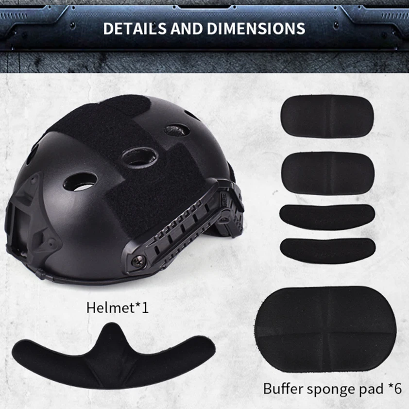 Тактический страйкбол Быстрый шлем военный BB пистолет винтовка стрельба