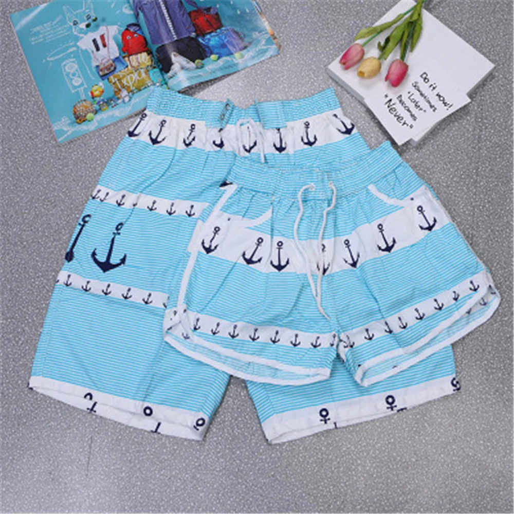 Корейские пляжные брюки для пар повседневные шорты мужчин и женщин скорость