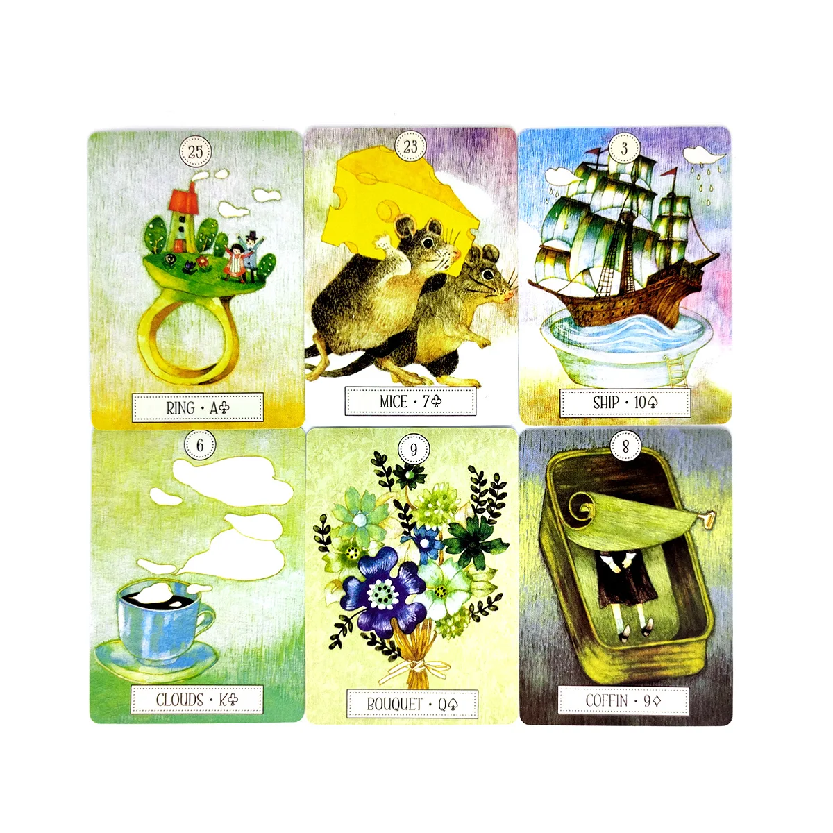 2021 новые карты мечтательного пути Lenormand Tarot и колода для обучения гадания в