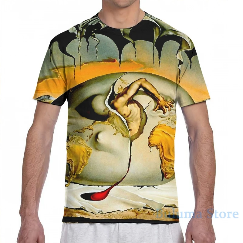 Футболка Мужская/женская с принтом по всему миру Сальвадора Дали