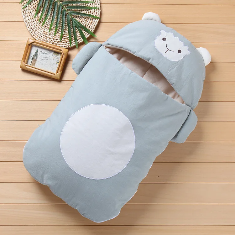 

Newborn Cotton Baby Padded Soft Combed Cotton Sleeping Bag Cartoon Infant Swaddle Baby Cuddle Sleeping Bag Infant Baby Quilt