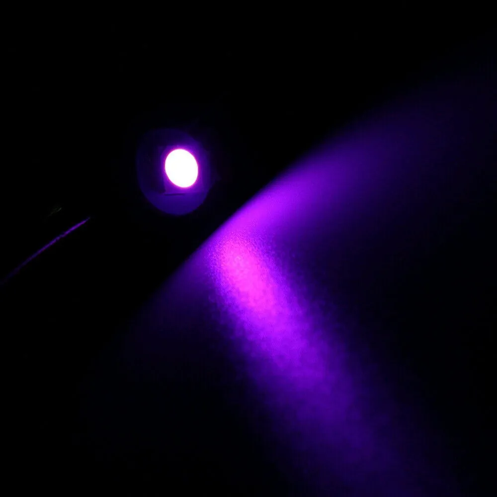 

10pcs Purple 74 T5 LED Lights Car Interior Light Car Instrument Panel Light Dash Lamp Bulbs+Twist Sockets LED Super Bright