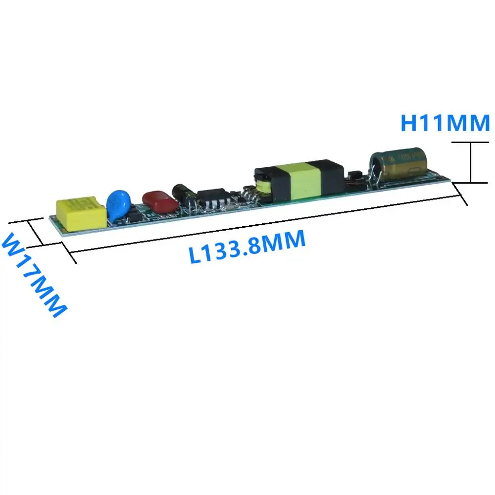 100 шт. изоляция 9 Вт 12 15 18 25 Светодиодный драйвер трубки 110 В 220 T8 T10 30-80VDC 120mA 180mA 220mA 240mA