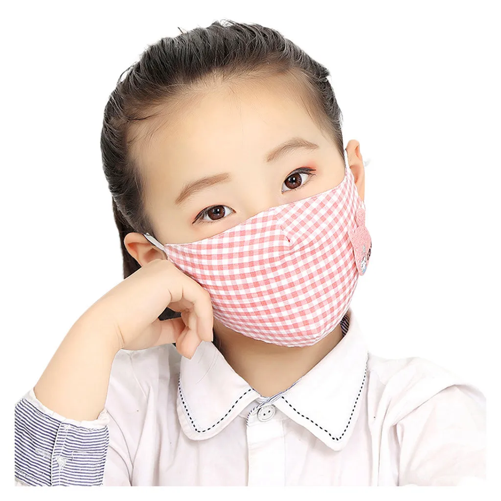 Детская Хлопковая маска для лица многоразовая дышащая и носа| |