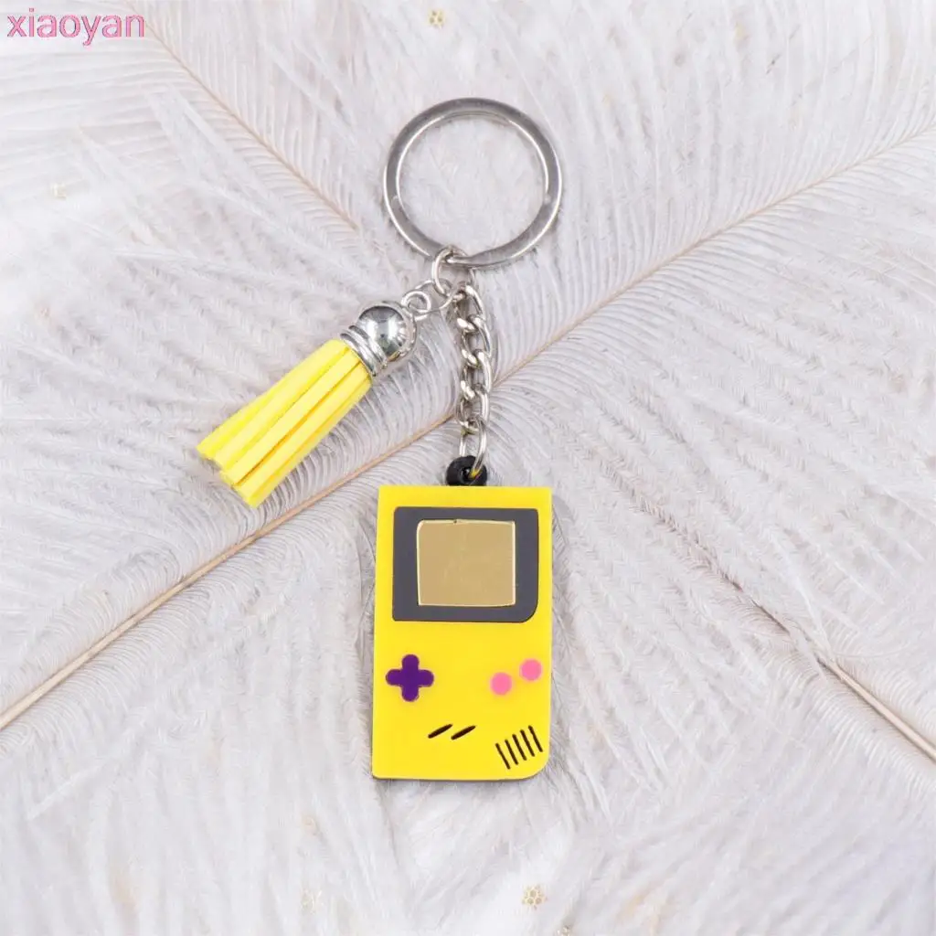 

(1pcs) 45mm-Gameboy Keychain With Tassel Acrylic Lasercut Handmade Keychain