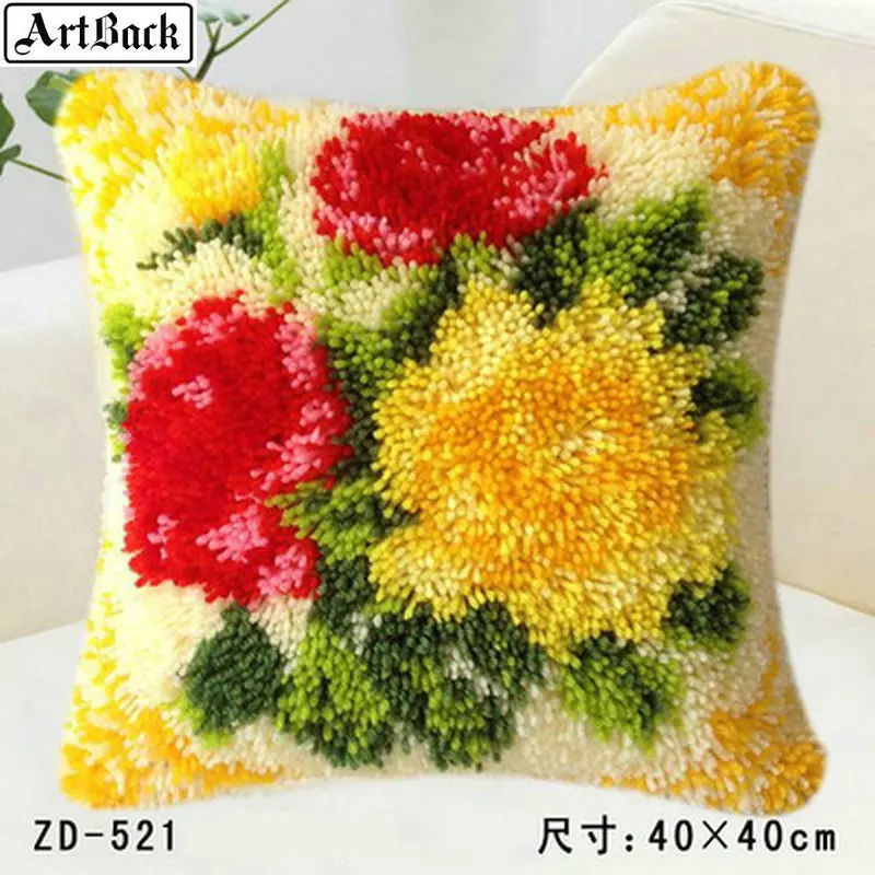 Набор пряжек ручной работы из грубой шерсти комплект с вышивкой цветами