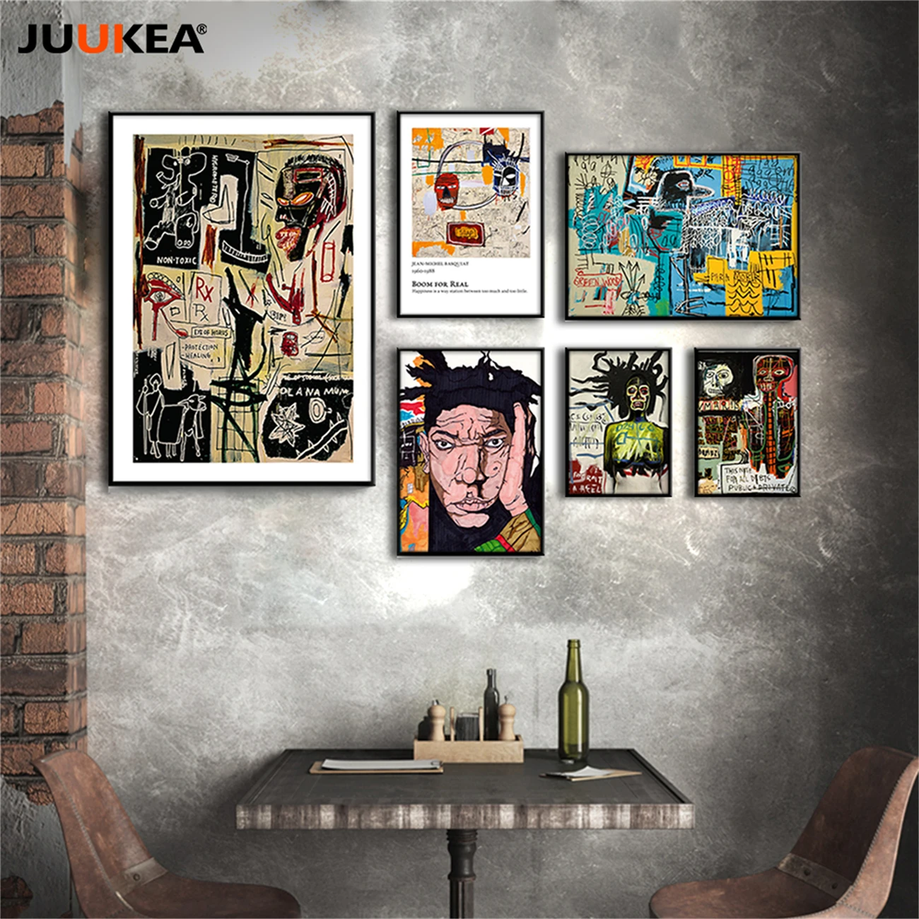 Абстрактная Картина на холсте с изображением птиц денег и граффити | Дом сад