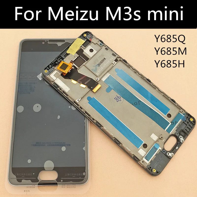 Для Meizu M3s Mini m3s Y685 ЖК-дисплей + сенсорный экран с рамкой дигитайзер Сменные