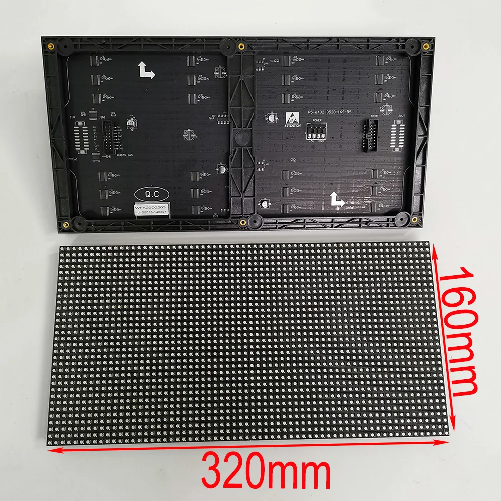 320X160mm Size P5 Indoor LED Display Board Module HD Full Color P2 P2.5 P3 P4 P6 LED Sign LED Wall Panel Unit Board Cheap Price