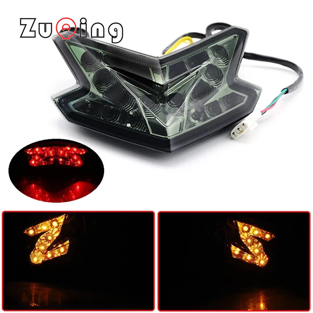 

LED Light Rear Tail Light Brake Turn Signals Integrated for KAWASAKI Z125/PRO 2016-2019 Z800 NINJA ZX-6R 2013-2018 17 16 15