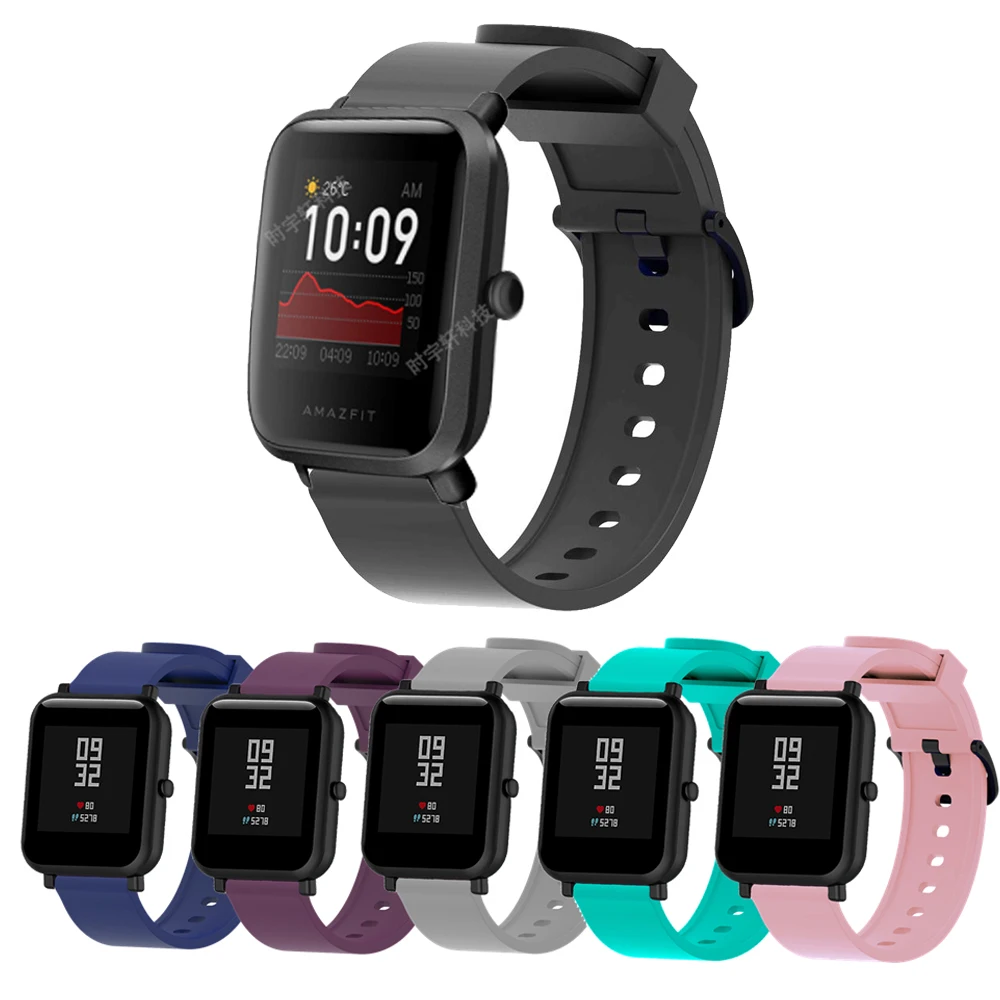 

Silica Sports Strap for Huami Amazfit Bip GTS GTR 42mm Watch Band Tracker Accessories Belt Wristband Straps Bracelet
