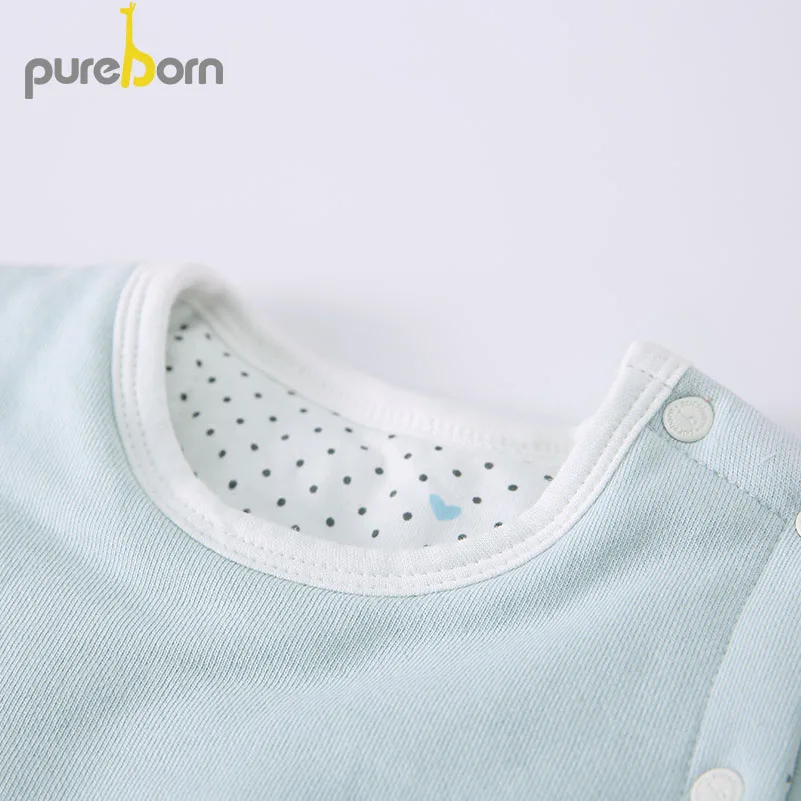 Pureborn/Одежда для новорожденных; комбинезон с рисунком кота; хлопковый Рождественский костюм с подкладкой для маленьких мальчиков и девочек; зимняя одежда