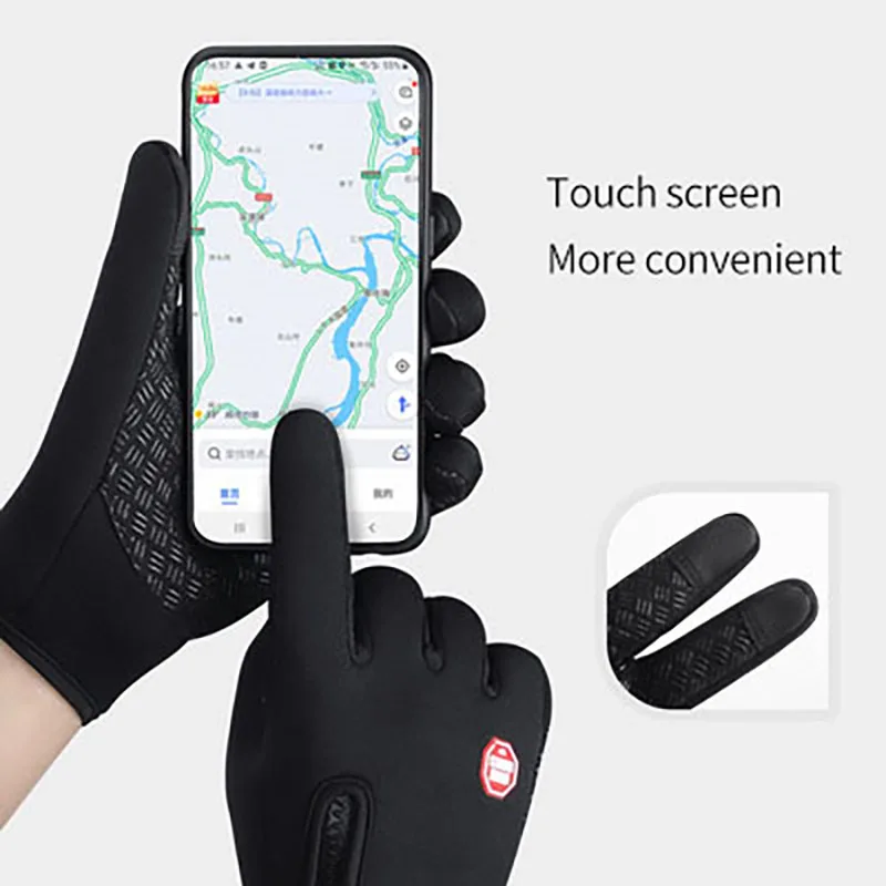

Motorcycle Cyclist Work Military Tactical Fishing Gloves Bicycle Sports Men's Women's Plus Velvet Touch Screen Warm Accessories