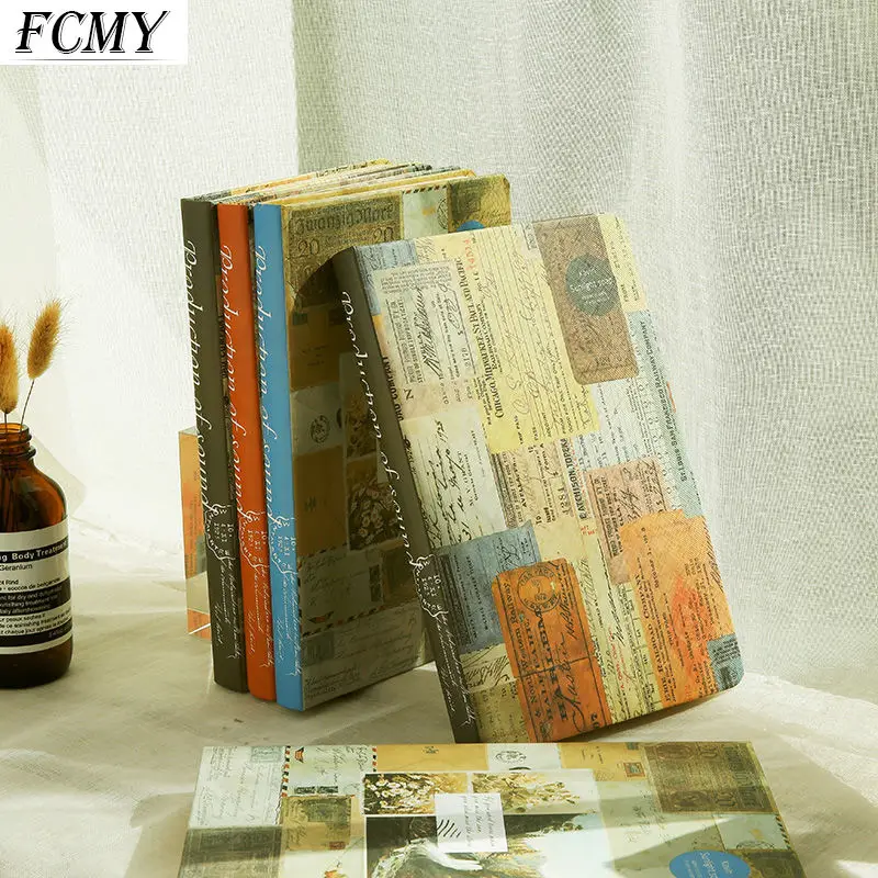 

Retro Style Notebook A5 Color Page Journal Diary Book Home School Office Supply Diary Book Home School Office Supply Notebook