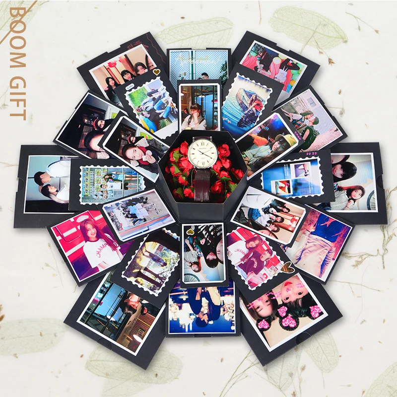 

Diy взрывной подарок загадочная коробка фотоальбом сюрприз Романтический Скрапбукинг день рождения девочка свадебное украшение товары для ...