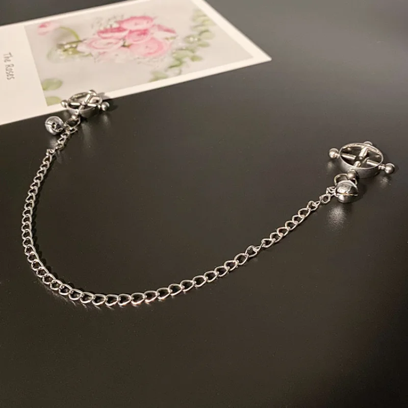 Серебряный Женский Регулируемый металлический винтовой колокольчик зажим для