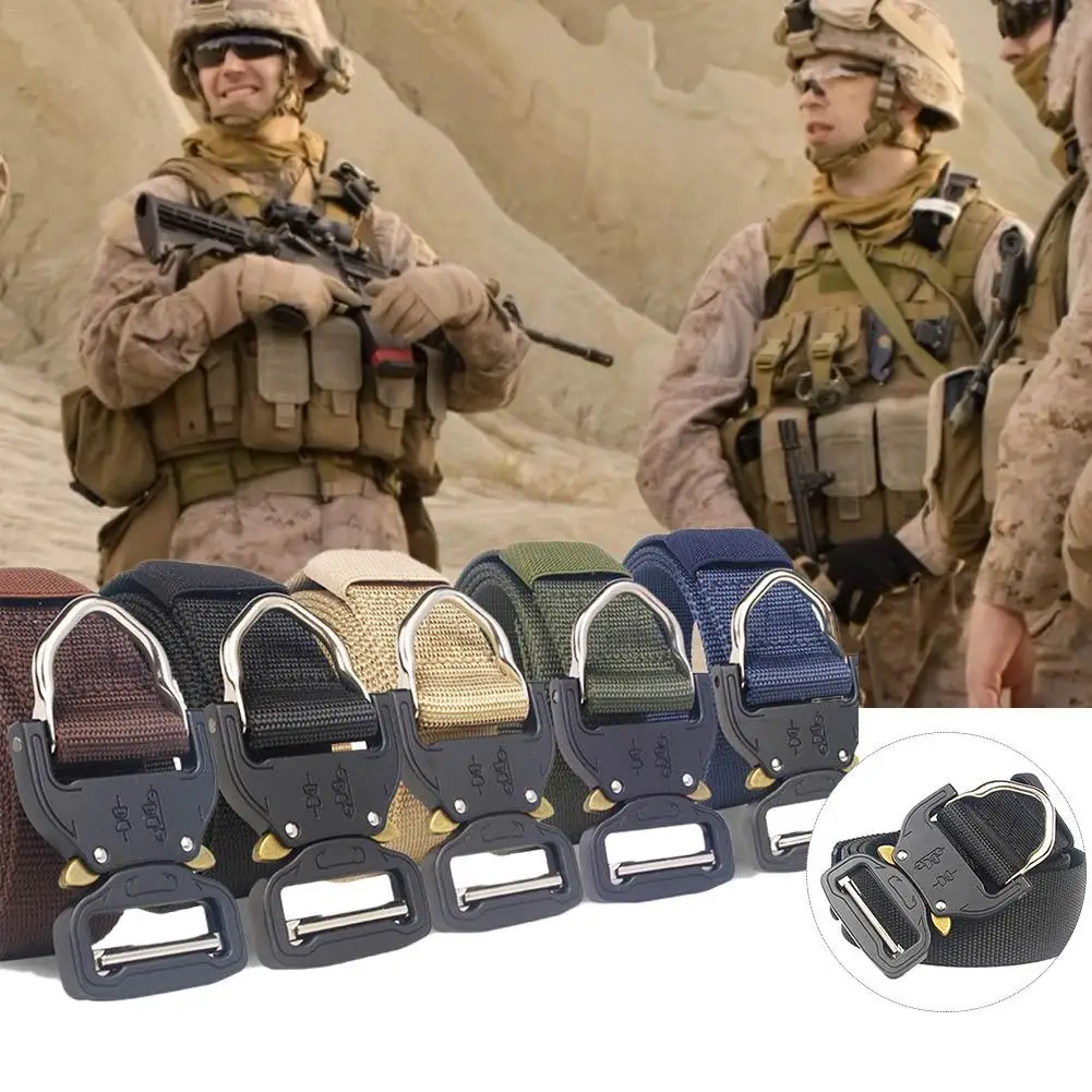 Высококачественный тактический ремень в стиле милитари Нейлоновый Регулируемый