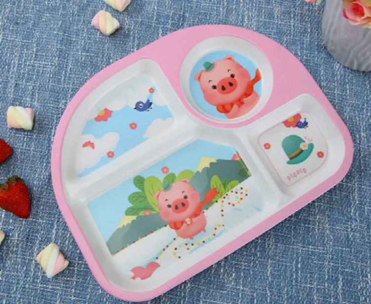 Безопасный 5 комплектов здоровых детских столовых приборов набор из бамбукового