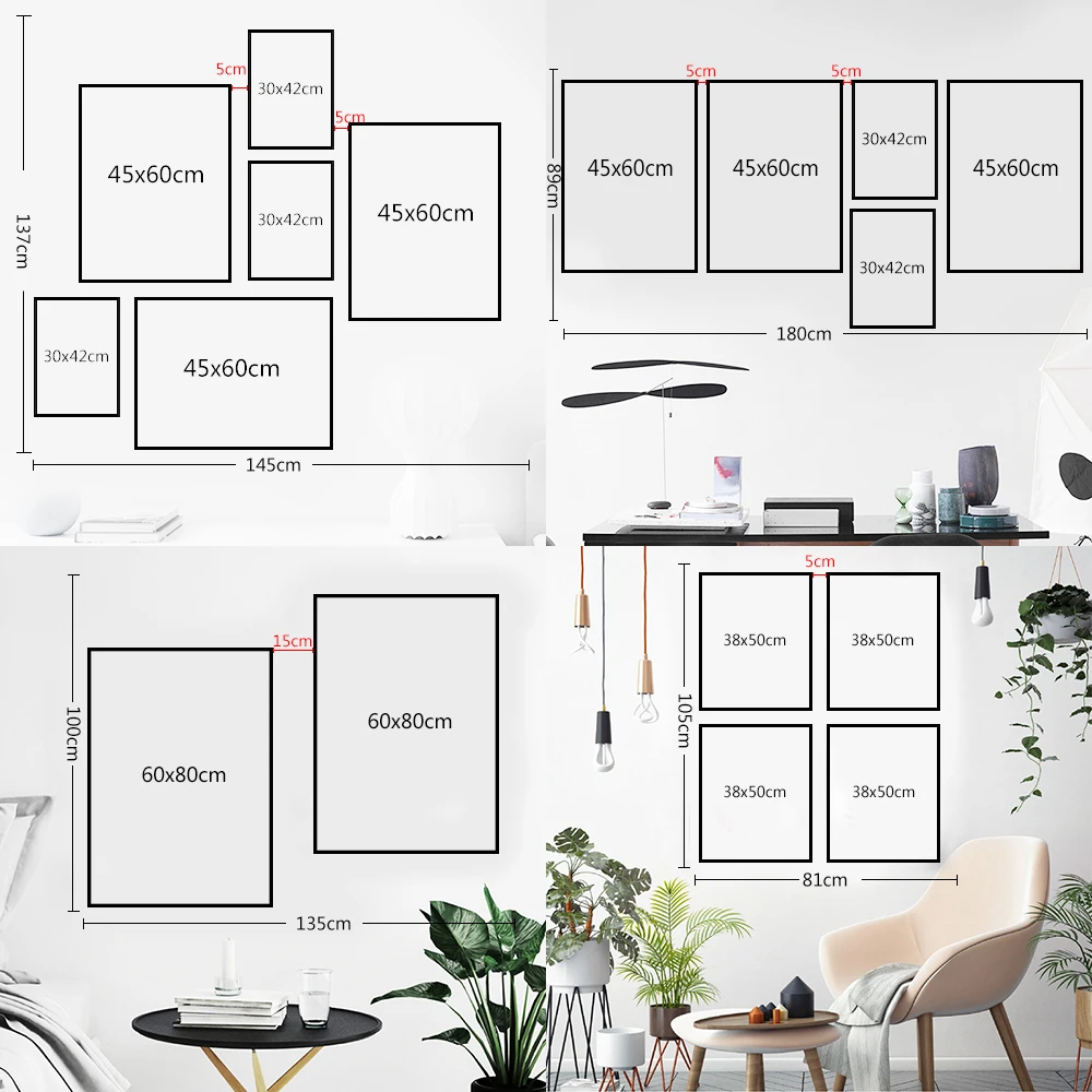 Canvas HD Prints Modern Wall Art Rule Number Modular Posters Paintings for Living Room Home Decoration Picture Framework | Дом и сад