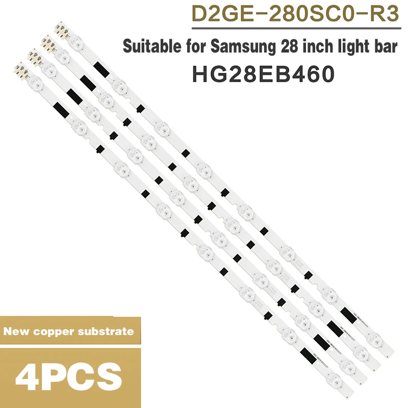 

558 MM LED backlight strip 8 LED for Samsung HG28EB460 HF280ADH-R1 UN28F4000AF 28-inch LCD high-brightness display