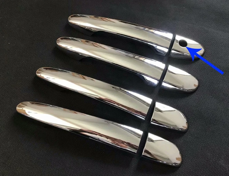 Right drive 1 Hole Для Mazda CX-5 CX5 CX-8 CX8 CX-9 CX9 автомобильные аксессуары ABS Хромированная дверная ручка Крышка отделка - Цвет: Right drive 1 Hole