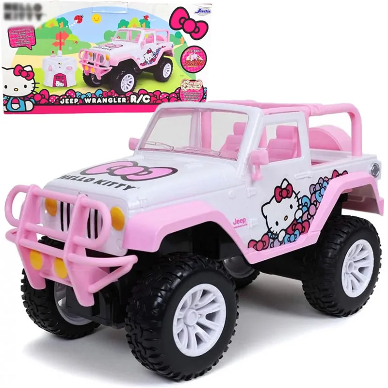

15 дюймов/шт. Kawaii Jade Hellow Kittys оригинальный Jeep Дистанционное управление автомобиль игрушки модель фигурки аниме игрушки для девочек подарок