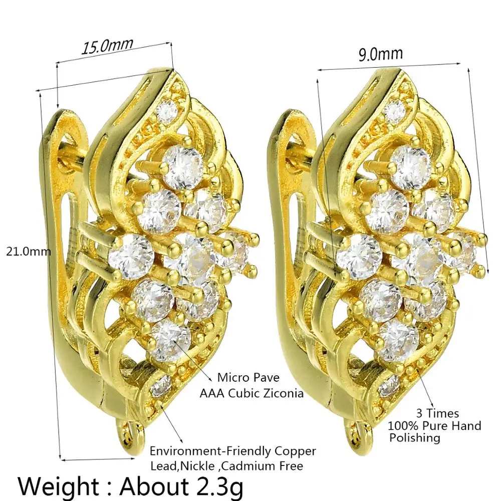 Роскошные блестящие фианиты CHSXY зеркальные серьги аксессуары для женщин