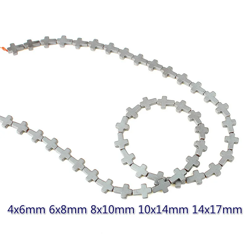 Магнитные Бусины Из Натурального Гематита бусины из гематита с крестом для