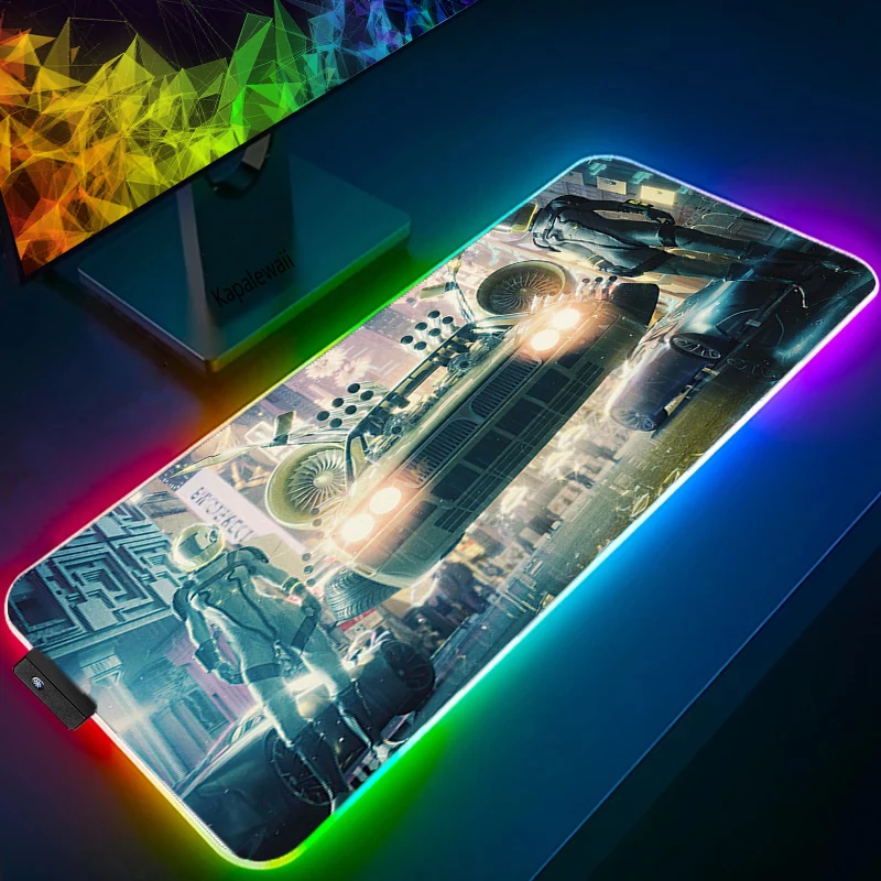 rgb large gaming mouse pad cyberpunks mousepad colorful computer pad desk mat keyboard pad for laptop notebook mouse pads free global shipping
