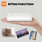 Новый Xiaomi Mijia AR принтер 300 точекдюйм портативный мини-карман для фотографий с DIY Share 500 мА  ч Карманный принтер для фотографий работа с приложением Mijia