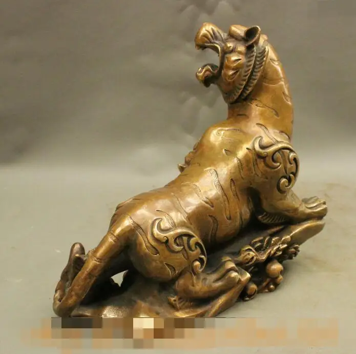 Элегантный Старый S7002 9 &quotнародные китайские бронзовые животные горы король год