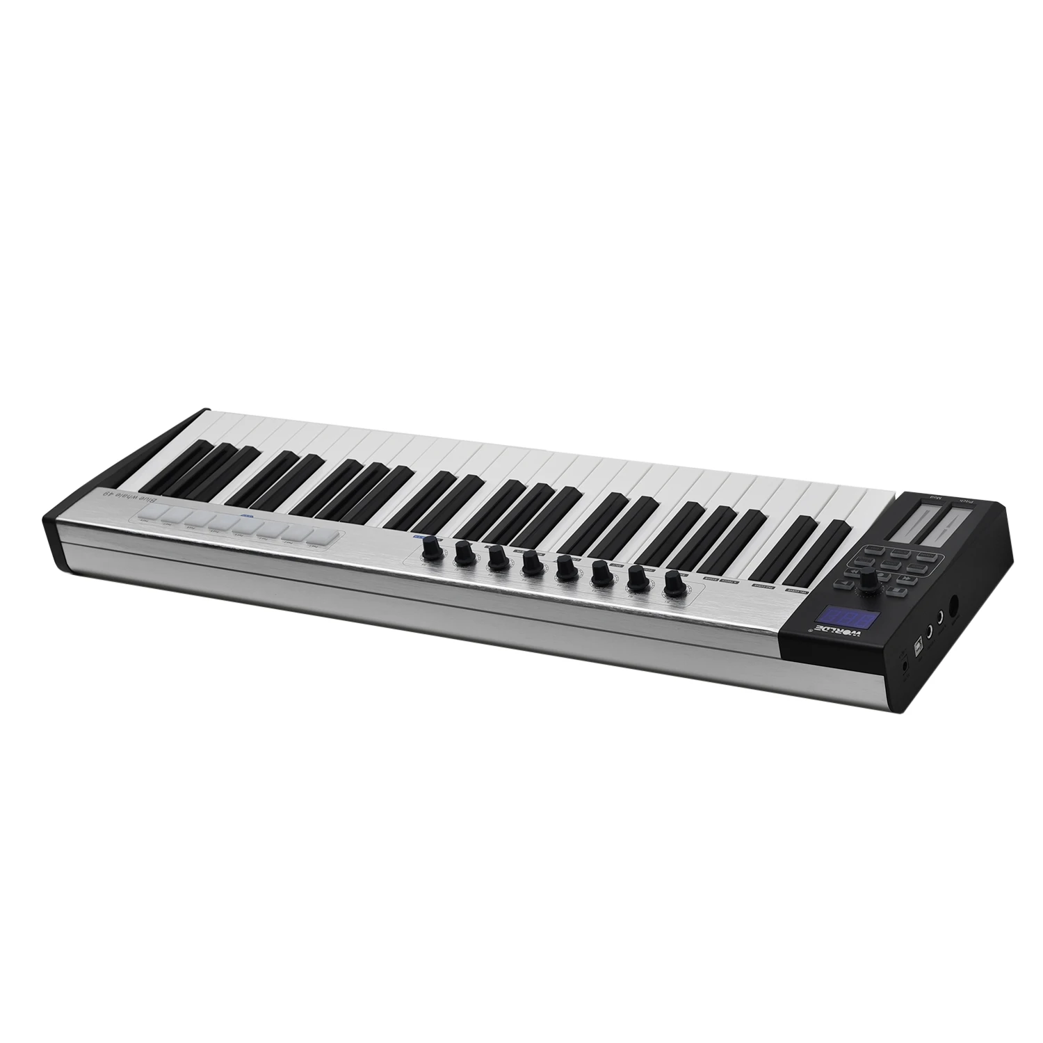 WORLDE Blue whale 49 Портативный USB MIDI контроллер клавиатура полувзвешенных клавиш 8 RGB