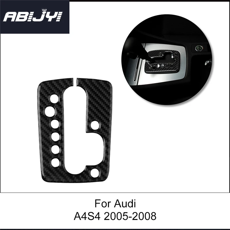 

1pcs car Automatic panel Car Accessories Interior Carbon Fiber Stickers Decorative For audi a4 s4 2005-2008 Single color